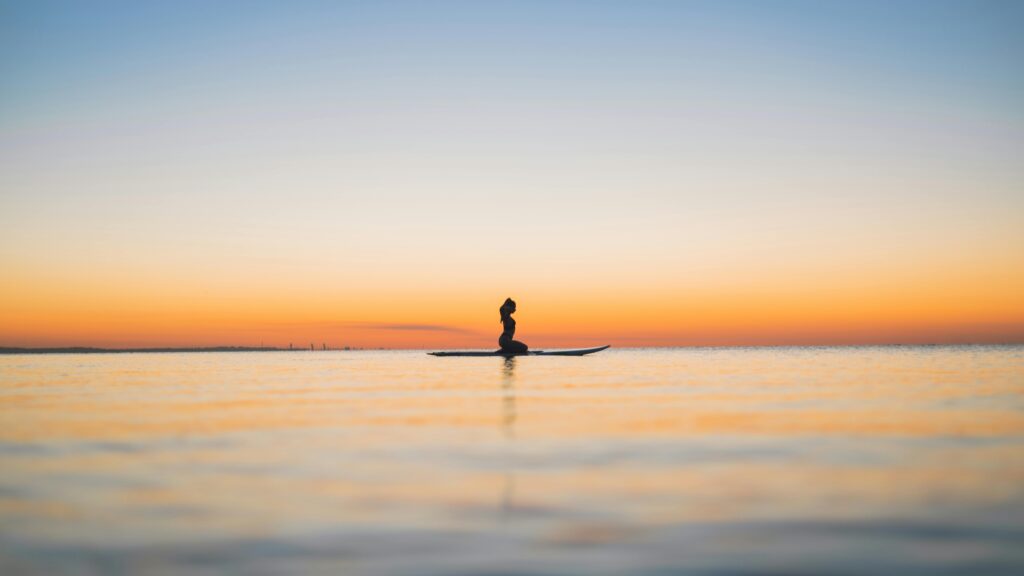 Yoga on the beach